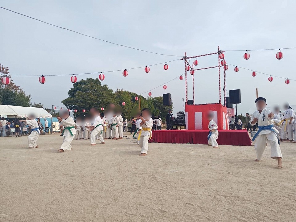 夏祭りでの演武