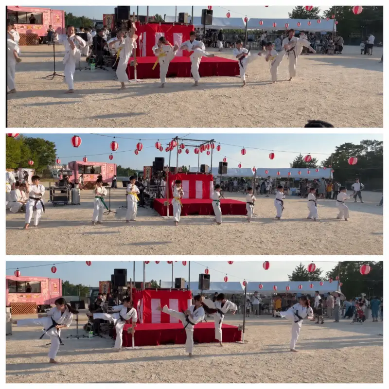 夏祭りでの演武